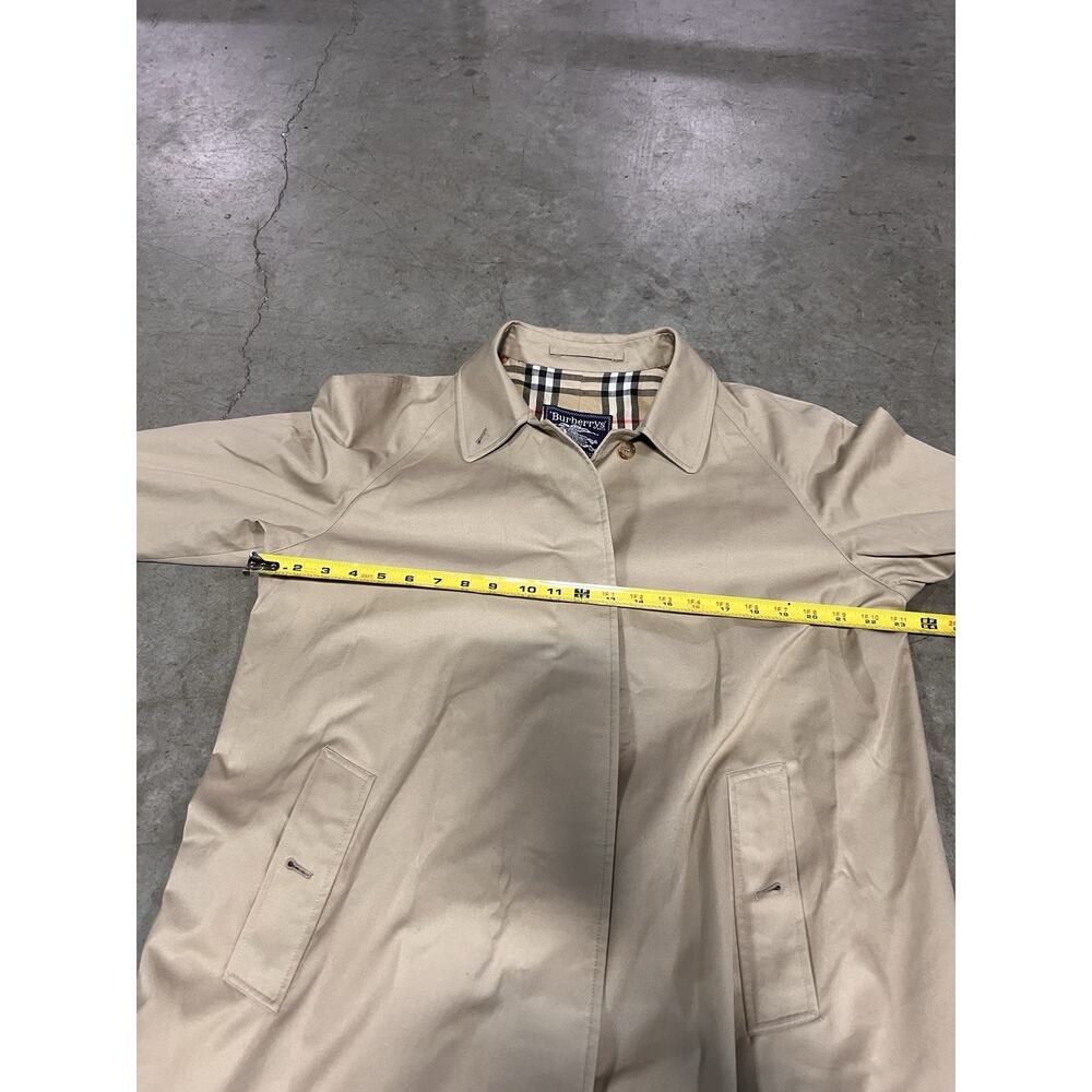 Vintage Burberry Trench Coat jacket Nova Check made in england womens beige 18 L - Picture 11 of 16